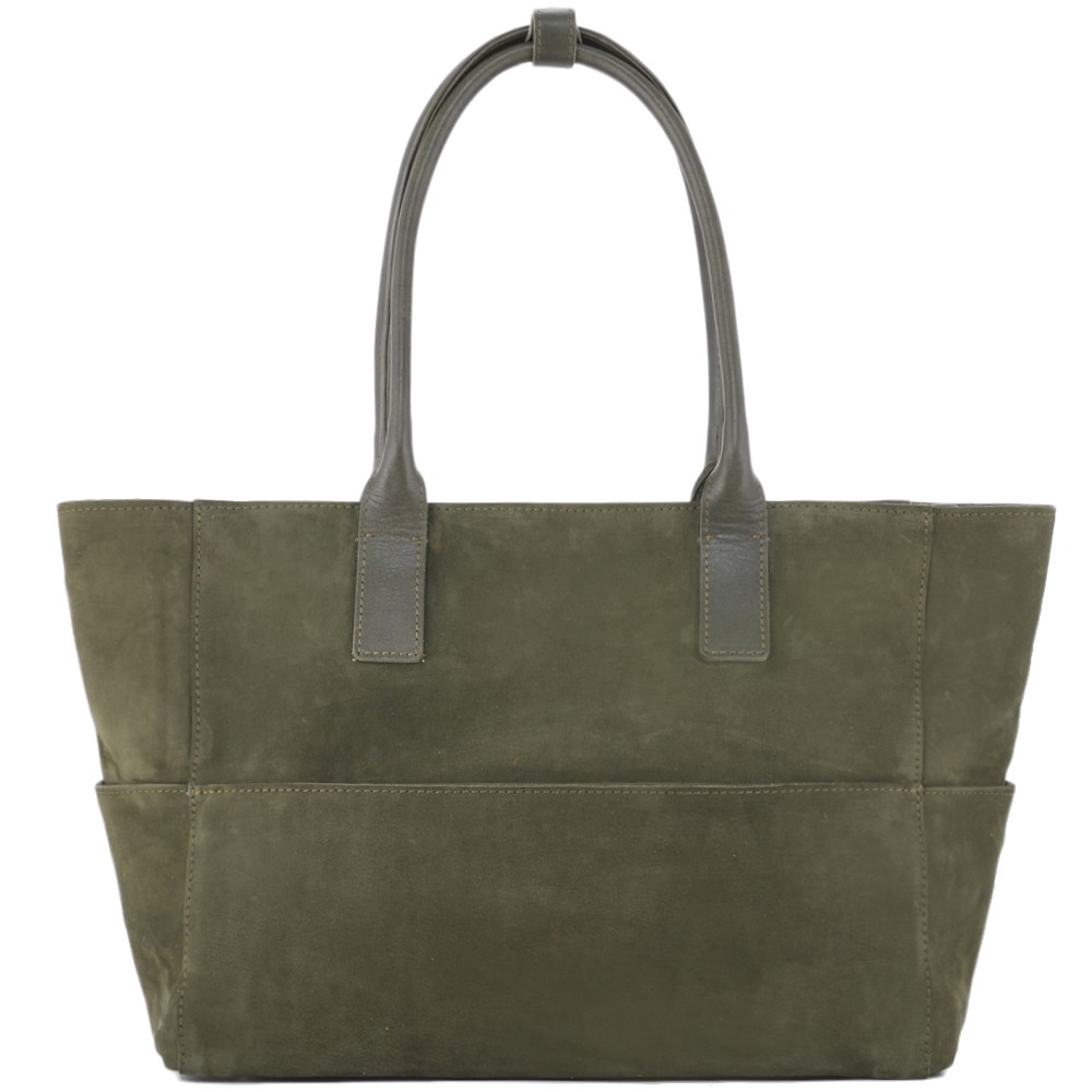 Кожаная женская сумка "Калипсо" (хаки)