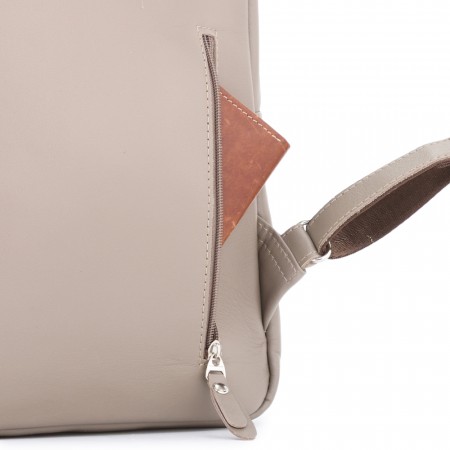 Кожаный рюкзак "Рамона" (капучино)