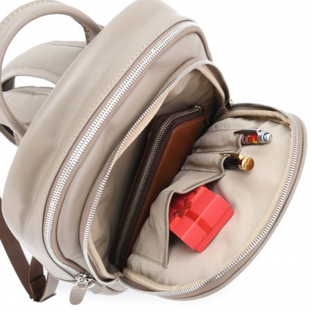 Кожаный рюкзак "Рамона" (капучино)