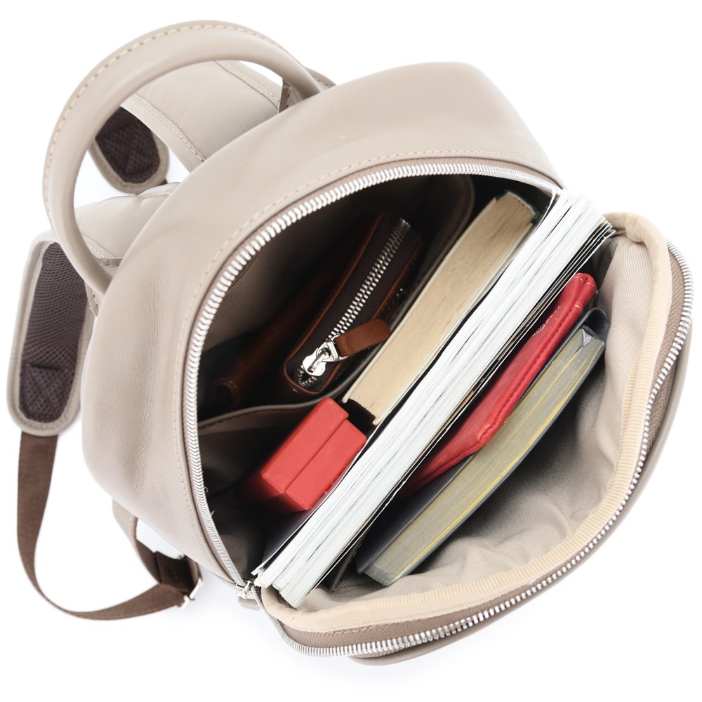 Кожаный рюкзак "Рамона" (капучино)