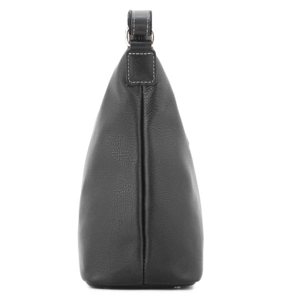 Женская кожаная сумка "Долорес" (черный)