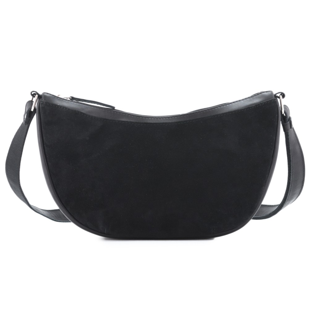 Женская кожаная сумка "Ладога" (черная)