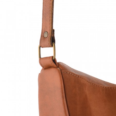 Женская кожаная сумка "Ладога" (рыжая)