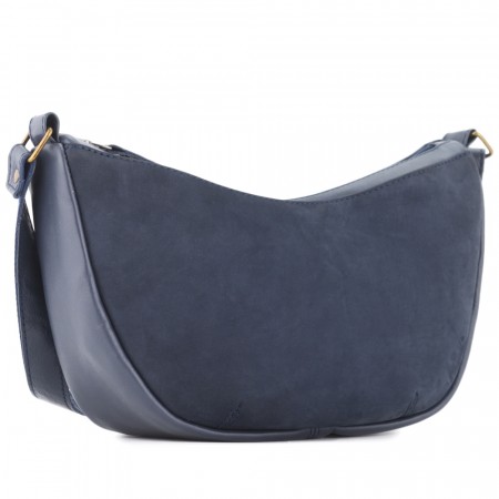 Женская кожаная сумка "Ладога" (синяя)