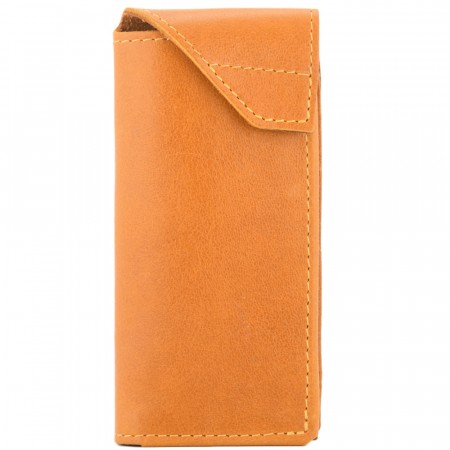 Кожаный футляр для очков "Марокко" (желтый)