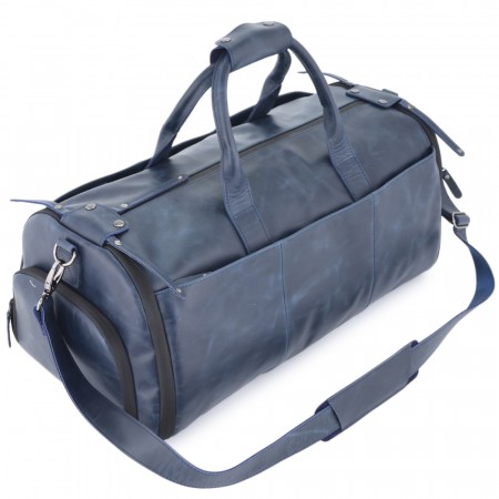 Кожаная сумка-портплед "Титан" (синий)