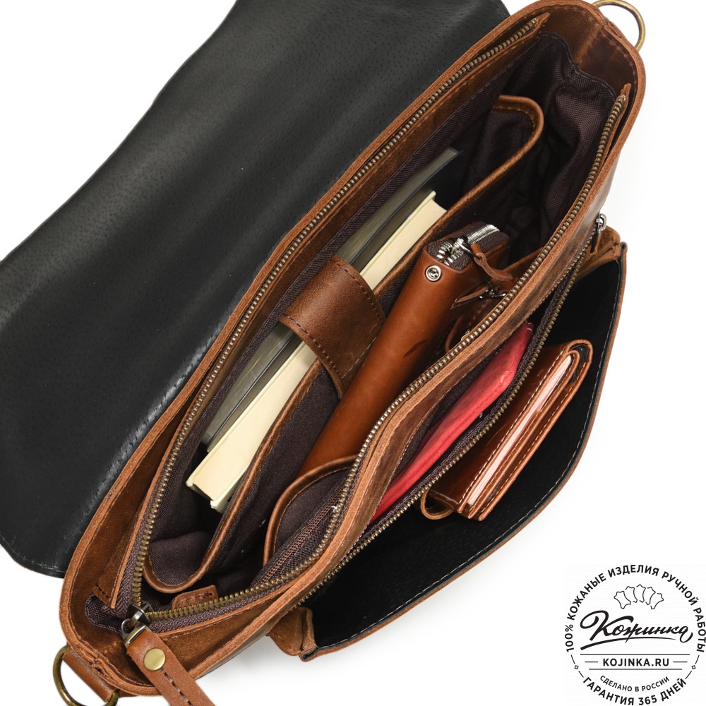 Кожаный портфель "Честер" (коричневый винтаж)