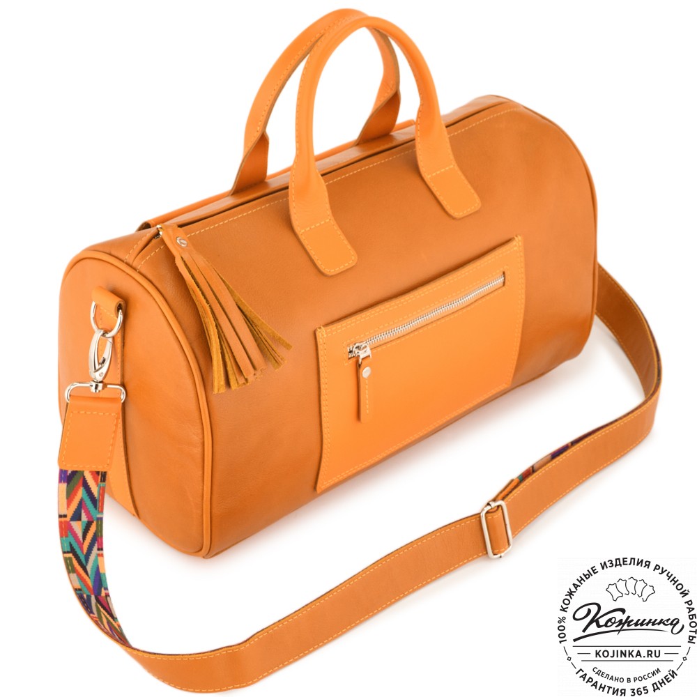  Женская кожаная сумка "Византия" (желтый)