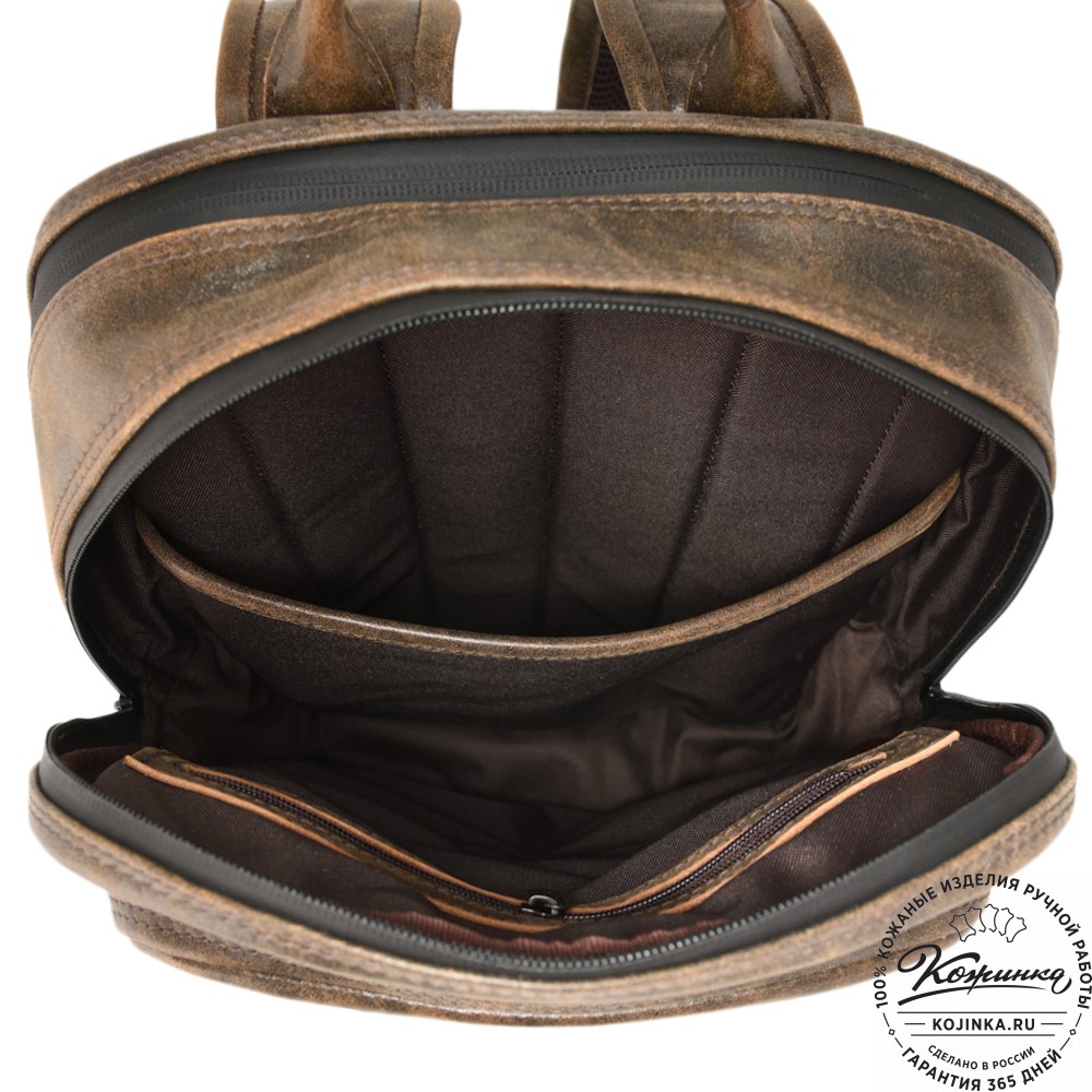 Мужской кожаный рюкзак "Джарвис" (коричневая наппа)