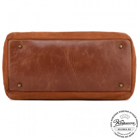 Кожаная женская сумка "Калипсо" (рыжая)