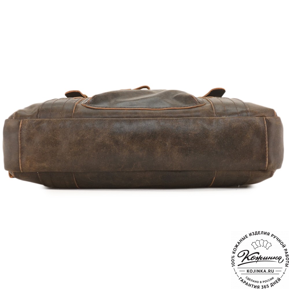 Кожаная деловая сумка "Доминик" (коричневая наппа)