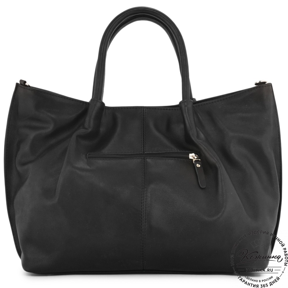 Женская кожаная сумка "Лира" (черный)