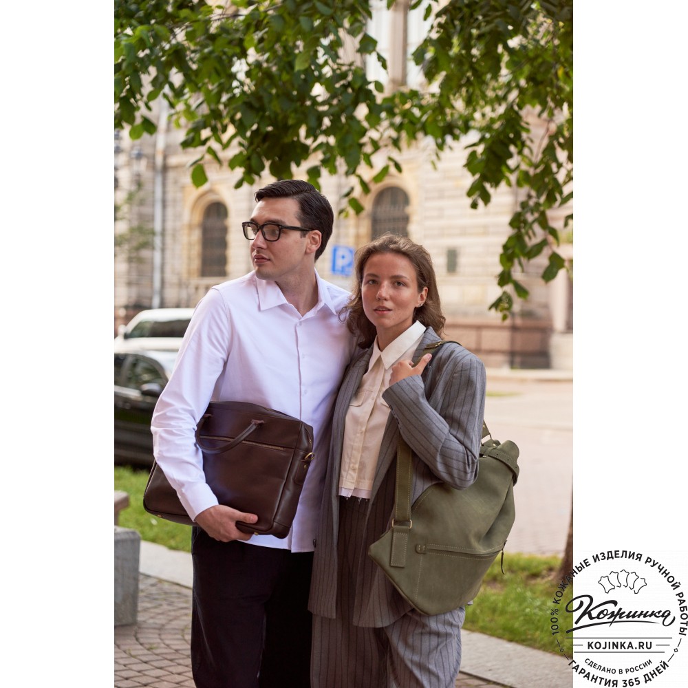 Кожаный рюкзак "Селена" (капучино)