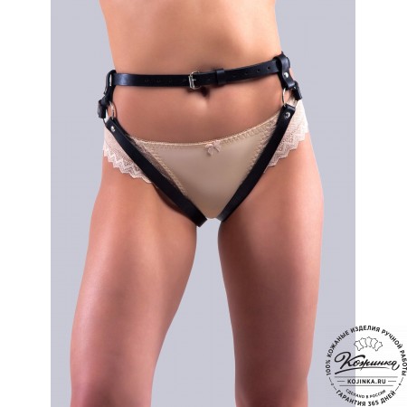 Кожаные гартеры Sagma (чёрные)