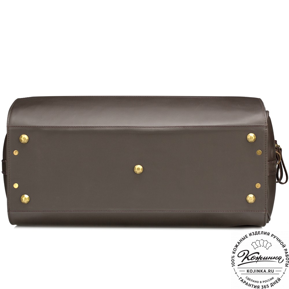 Кожаный дорожный саквояж "Гарри" (коричневый)