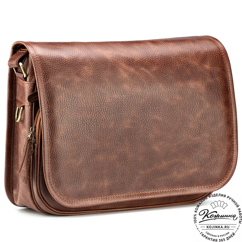 Кожаная сумка "Риана" (светло-коричневая)