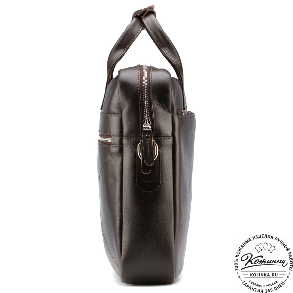 Кожаная деловая сумка "Андерсон" (коричневая) 