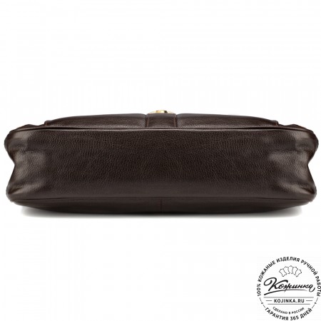 Кожаный портфель "Руби" (тёмно-коричневый)