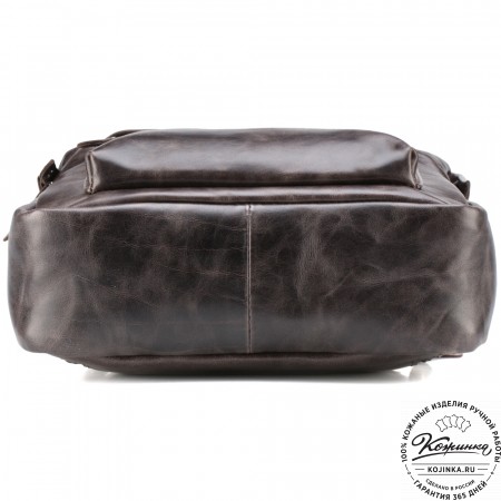 Кожаный рюкзак "Стефания" (тёмно-коричневый антик)