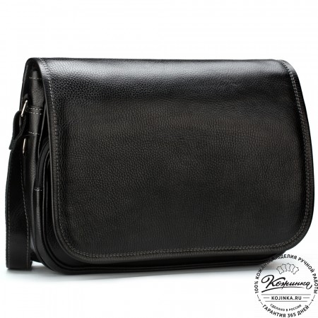 Кожаная сумка "Риана" (чёрная)
