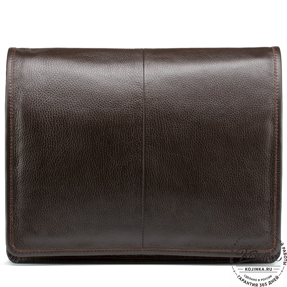 Кожаная сумка "Винсент" (темно-коричневая)