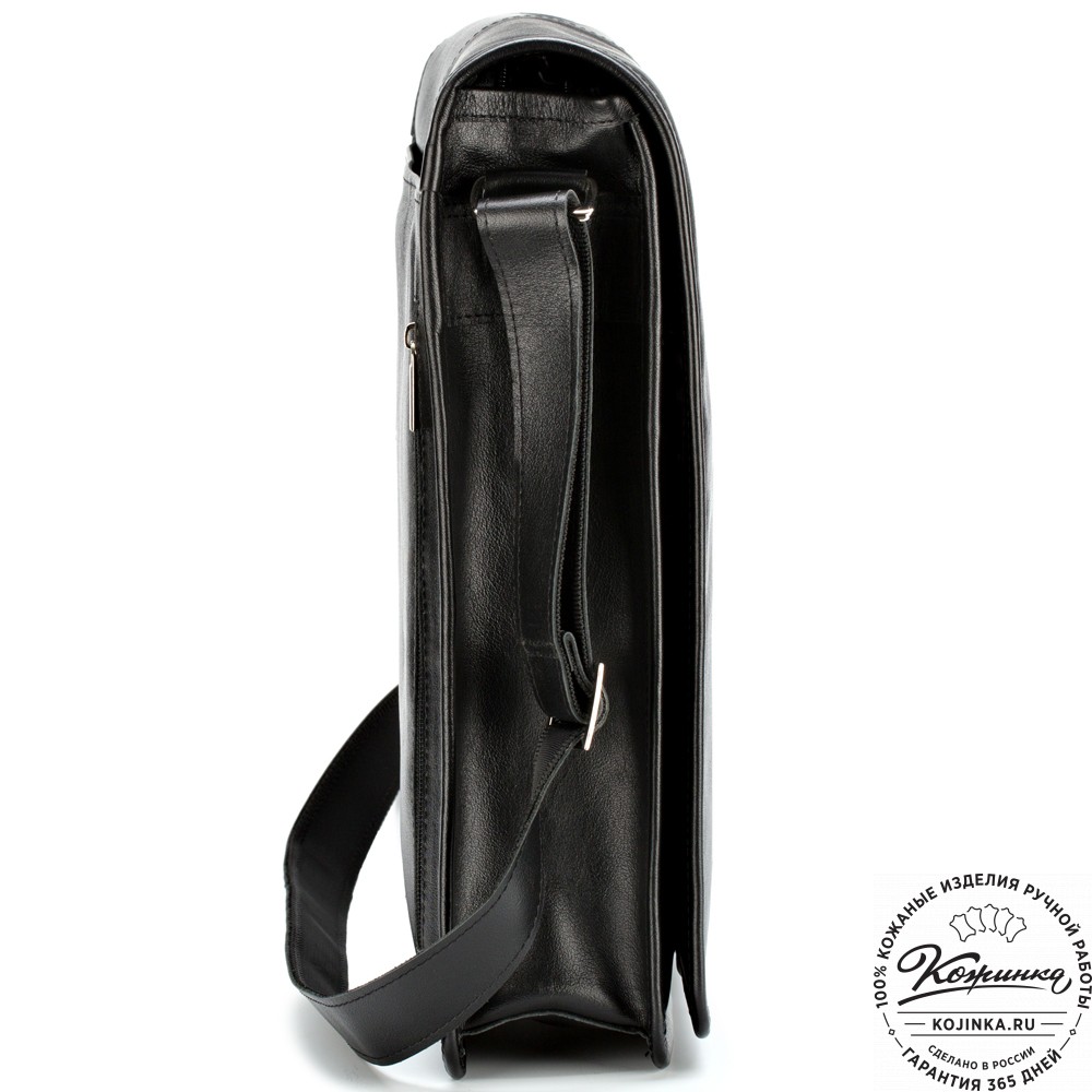 Кожаная сумка "Митчел" (чёрная)