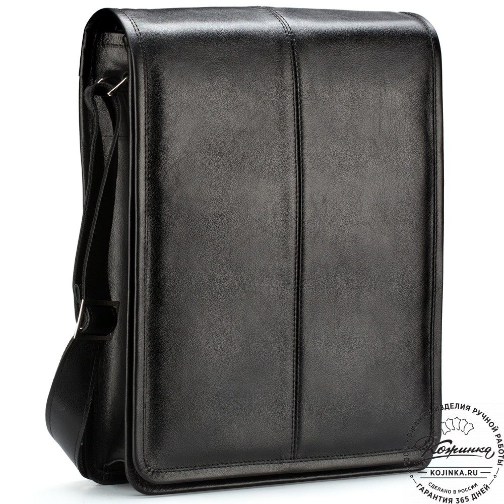 Кожаная сумка "Митчел" (чёрная)