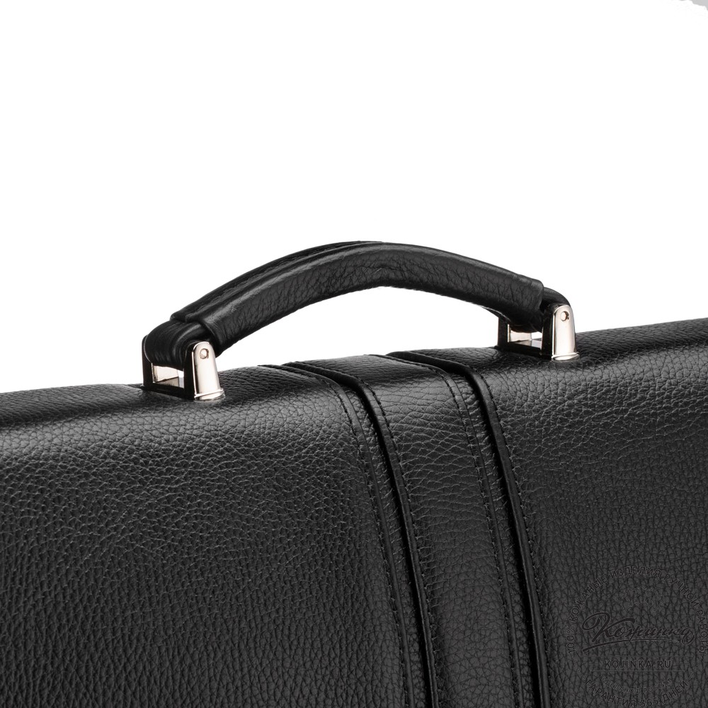 Кожаный портфель "Салерно" (черный)