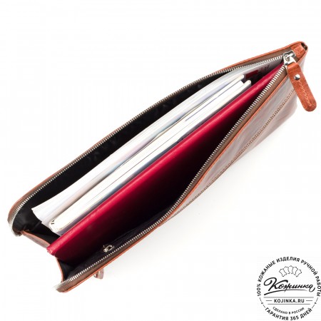 Папка для документов "Бэн" (рыжий антик)