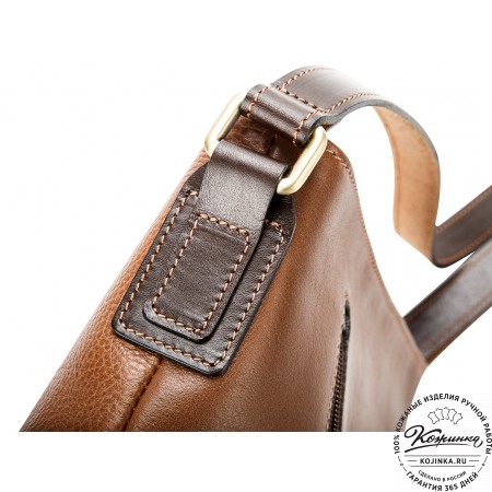 Женская кожаная сумка "Мальва" (светло-коричневая)