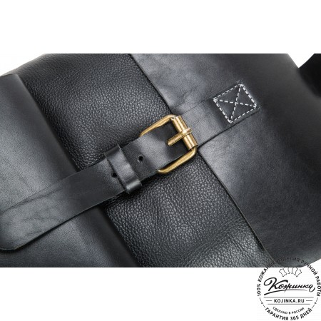 Кожаный рюкзак "Gray" (черный)