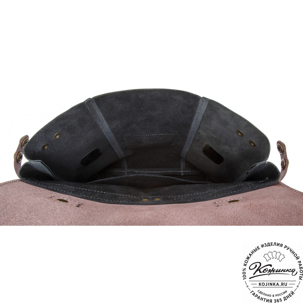 Кожаный рюкзак "Школьник" (черный)