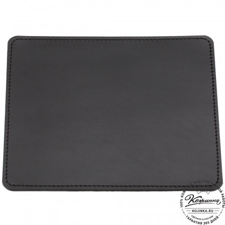 Кожаный коврик для мыши малый (чёрный)