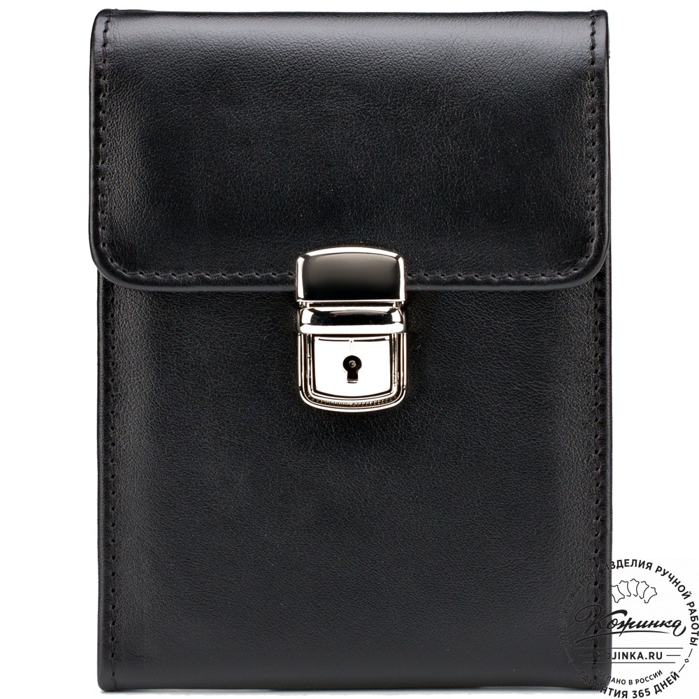 Кожаная сумка "Чикаго" (чёрная)