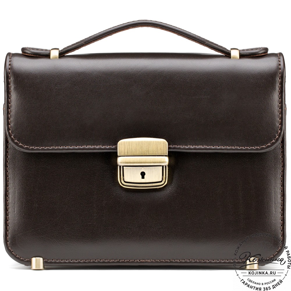Кожаная барсетка "Вегас" (коричневая)