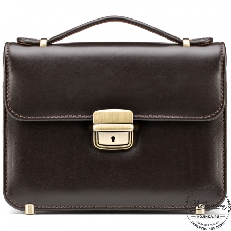 Кожаная барсетка "Вегас" (коричневая)
