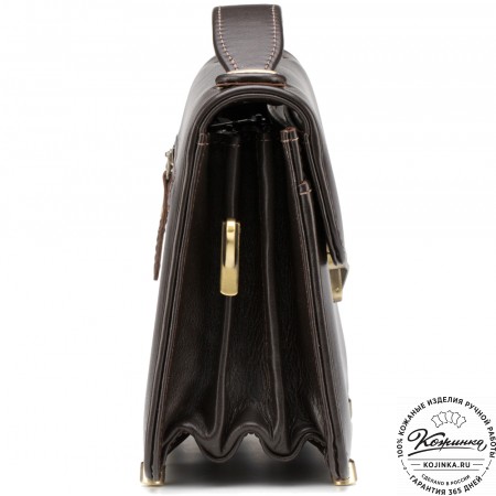 Кожаная барсетка "Вегас" (коричневая)