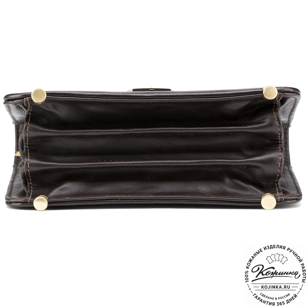 Кожаная барсетка "Вегас" (коричневая)