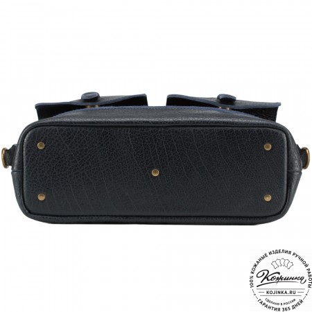 Женская кожаная сумка "Эльза" (синяя)