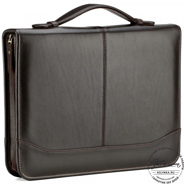 Папка для документов "Атташе" (тёмно-коричневая). фото 1