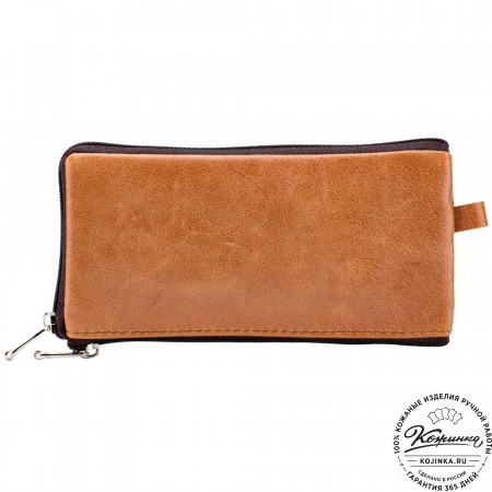 Кожаная ключница "Шанхай" (рыжая)