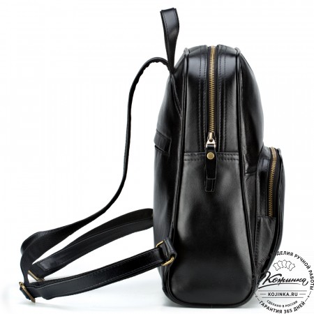 Кожаный рюкзак "Пандора" (чёрный)