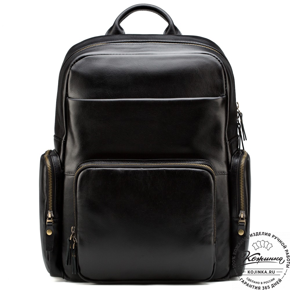 Кожаный рюкзак "Дионис" (чёрный)