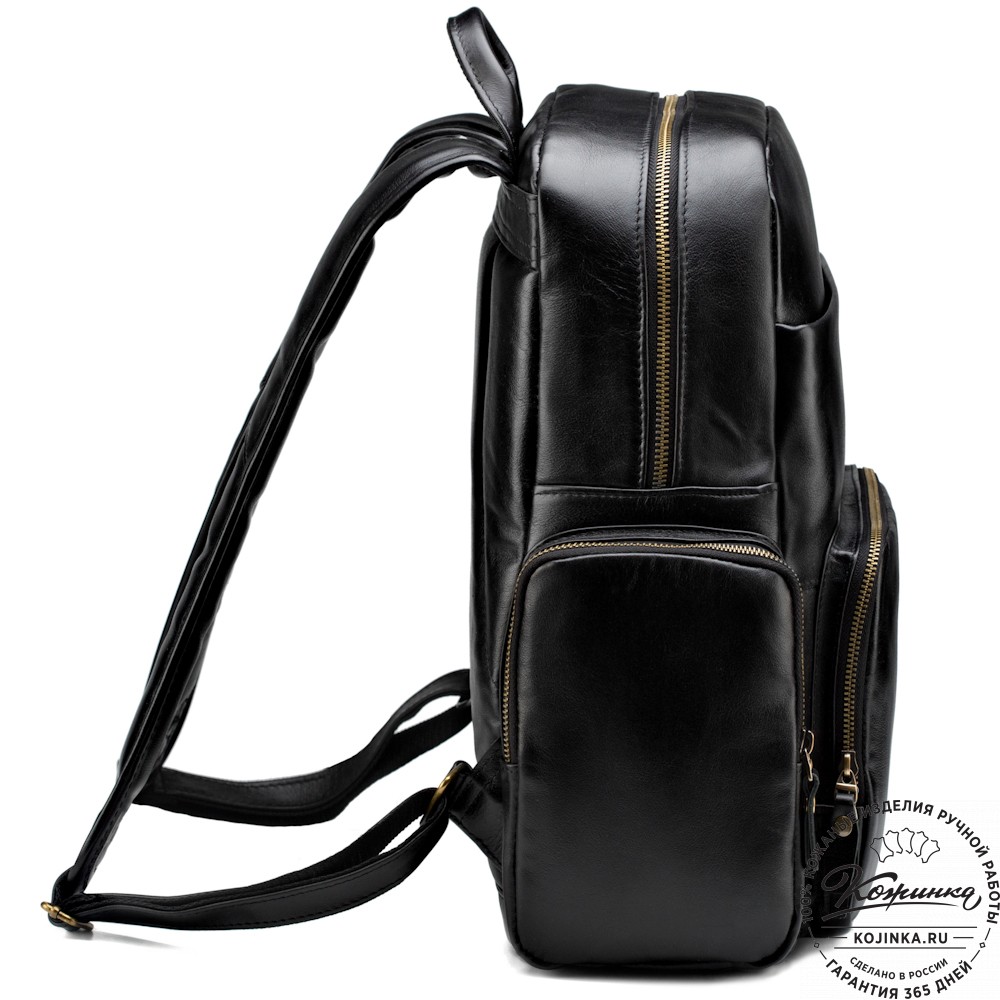 Кожаный рюкзак "Дионис" (чёрный)