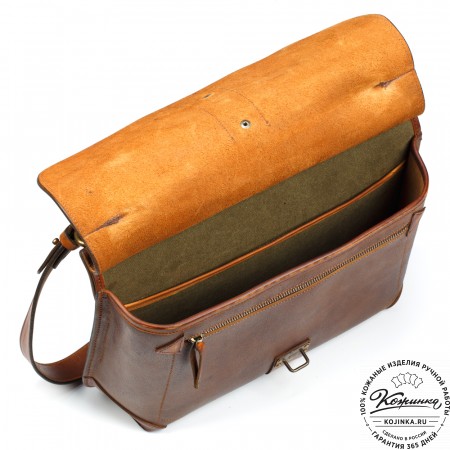 Кожаный портфель "Крокер" (коричневый)