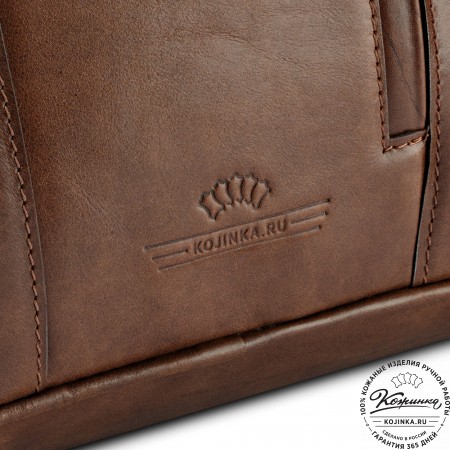 Кожаный рюкзак "Венгрия" (коричневый)