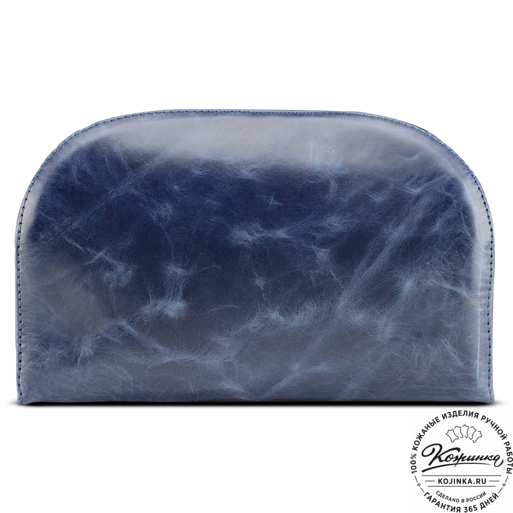 Женский кожаный рюкзак "Ассоль" (синий антик)