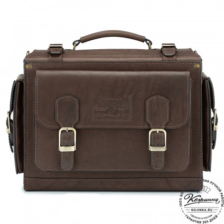 Кожаный портфель "Бойскаут" (тёмно-коричневый)