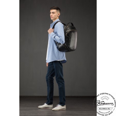 Кожаный рюкзак "Ланселот" (песочный крейзи)