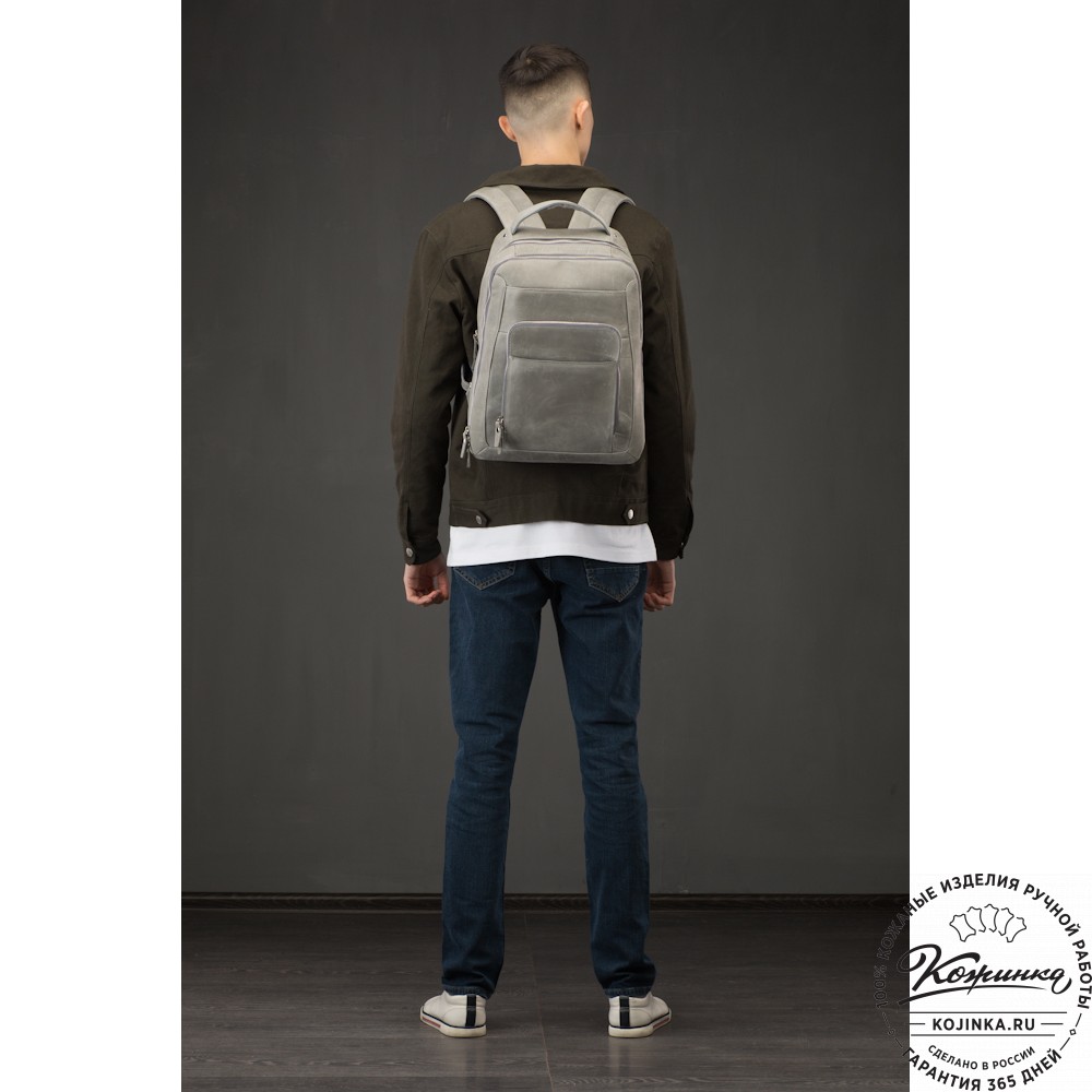 Кожаный рюкзак "Марвин" (какао крейзи)